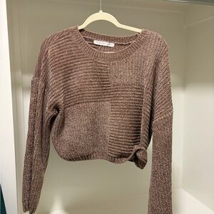 Altar'd State Textured Brown Sweater